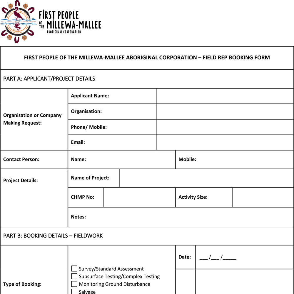 Field-Rep-Booking-Form