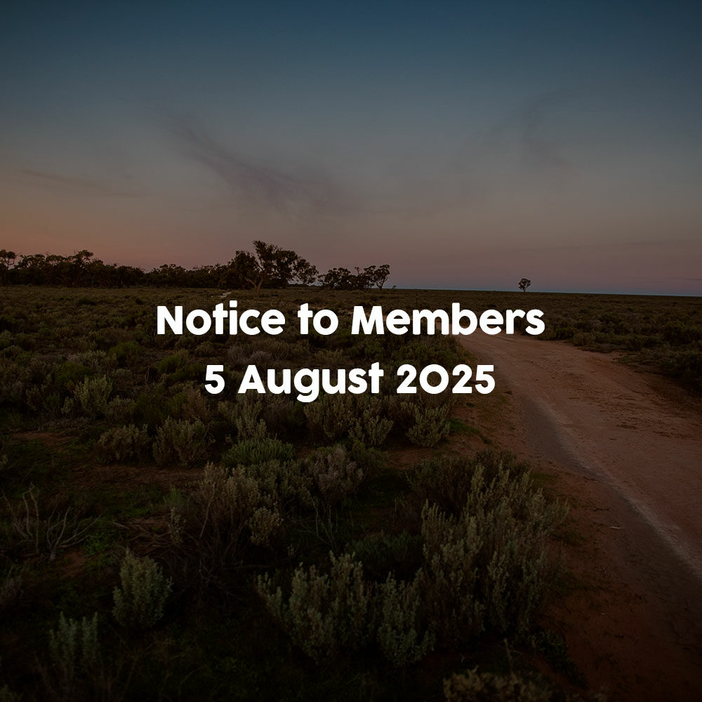 Notice to Members 5 August 2025l