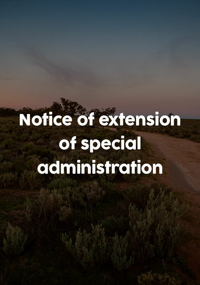 notice-of-extension-of-special-administration